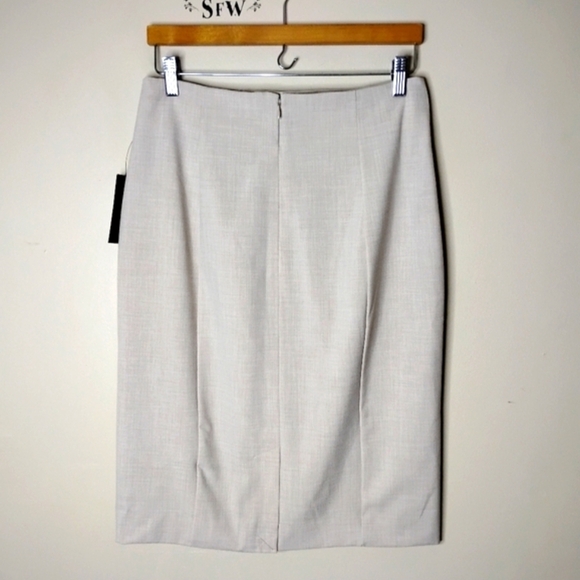 Worthington Career Pencil Skirt Size 10 Neutral Heathered Tan NWT - Picture 5 of 8